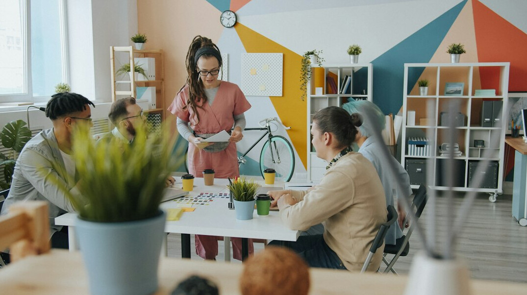 ai robot in office