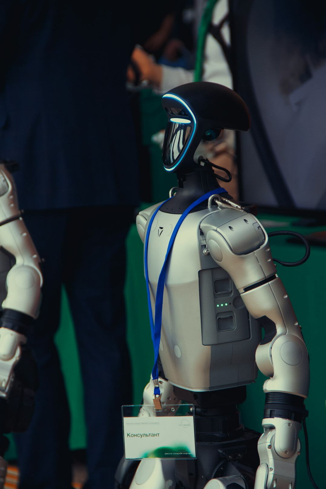office worker with ai assistant